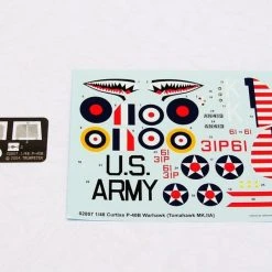 02807 | Trumpeter 1/48 P-40 Warhawk (Tomahawk II A) Fighter Scaled Plastic Model Kit -Mini Crafters Store TRU 02807 54 1200x800 1