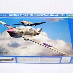 02807 | Trumpeter 1/48 P-40 Warhawk (Tomahawk II A) Fighter Scaled Plastic Model Kit -Mini Crafters Store TRU 02807 55 1200x800 1
