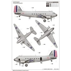 02829 | Trumpeter 1/48 C-48C Skytrain Transport Aircraft Scaled Plastic Model Kit -Mini Crafters Store TRU 02829 11 1200x800 1