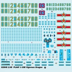 02848 | Trumpeter 1/48 PLAAF J-10B Vigorous Dragon Fighter Jet Scaled Plastic Model Kit -Mini Crafters Store TRU 02848 02 1200x800 1