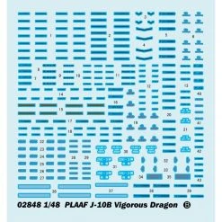 02848 | Trumpeter 1/48 PLAAF J-10B Vigorous Dragon Fighter Jet Scaled Plastic Model Kit -Mini Crafters Store TRU 02848 03 1200x800 1