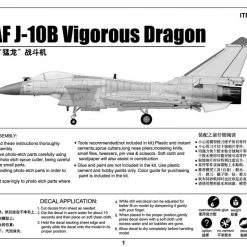 02848 | Trumpeter 1/48 PLAAF J-10B Vigorous Dragon Fighter Jet Scaled Plastic Model Kit -Mini Crafters Store TRU 02848 07 1200x800 1