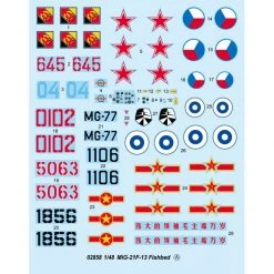02858 | Trumpeter 1/48 MiG-21F-13 Fishbed Jet Scaled Plastic Model Kit -Mini Crafters Store TRU 02858 54 1200x800 1
