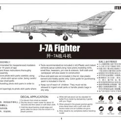 02859 | Trumpeter 1/48 J-7A Fighter Jet Scaled Plastic Model Kit -Mini Crafters Store TRU 02859 61 1200x800 1