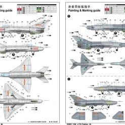 02861 | Trumpeter 1/48 J-7G Fighter Jet Scaled Plastic Model Kit -Mini Crafters Store TRU 02861 54 1200x800 1