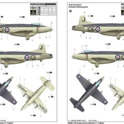 02866 | Trumpeter 1/48 Supermarine Attack F.1 Fighter Jet Scaled Plastic Model Kit -Mini Crafters Store TRU 02866 53 1200x800 1