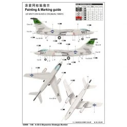 02868 | Trumpeter 1/48 A-3D-2 Skywarrior Strategic Bomber Scaled Plastic Model Kit -Mini Crafters Store TRU 02868 56 1200x800 1
