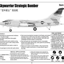 02868 | Trumpeter 1/48 A-3D-2 Skywarrior Strategic Bomber Scaled Plastic Model Kit -Mini Crafters Store TRU 02868 57 1200x800 1