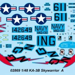 02869 | Trumpeter 1/48 KA-3B-2 Skywarrior Strategic Bomber Scaled Plastic Model Kit -Mini Crafters Store TRU 02869 03 1200x800 1