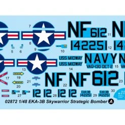 02872 | Trumpeter 1/48 EKA-3B Skywarrior Strategic Bomber Scaled Plastic Model Kit -Mini Crafters Store TRU 02872 53 1200x800 1