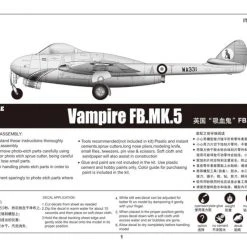 02874 | Trumpeter 1/48 Vampire FB.MK.5 Fighter Jet Scaled Plastic Model Kit -Mini Crafters Store TRU 02874 56 1200x800 1