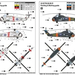 02883 | Trumpeter 1/48 US CH-34 Army Rescue Helicopter Scaled Plastic Model Kit -Mini Crafters Store TRU 02883 03 1200x800 1