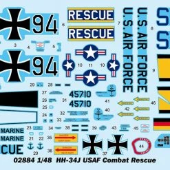 02884 | Trumpeter 1/48 US HH-34J Air Force Rescue Helicopter Scaled Plastic Model Kit 16 02884 | Trumpeter 1/48 US HH-34J Air Force Rescue Helicopter Scaled Plastic Model Kit -Mini Crafters Store TRU 02884 02 1200x800 1