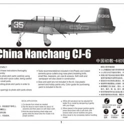02887 | Trumpeter 1/48 Chinese Nanchang CJ-6 Trainer Scaled Plastic Model Kit -Mini Crafters Store TRU 02887 55 1200x800 1