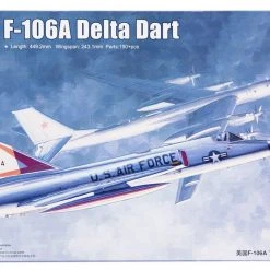 02891 | Trumpeter 1/48 F-106A Delta Dart Jet Scaled Plastic Model Kit