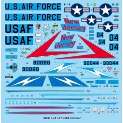 02891 | Trumpeter 1/48 F-106A Delta Dart Jet Scaled Plastic Model Kit -Mini Crafters Store TRU 02891 53 1200x800 1