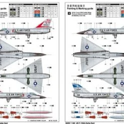02891 | Trumpeter 1/48 F-106A Delta Dart Jet Scaled Plastic Model Kit -Mini Crafters Store TRU 02891 54 1200x800 1