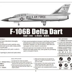 02892 | Trumpeter 1/48 F-106B Delta Dart Jet Scaled Plastic Model Kit -Mini Crafters Store TRU 02892 56 1200x800 1