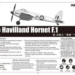 02893 | Trumpeter 1/48 De Havilland Hornet F.1 Fighter Scaled Plastic Model Kit -Mini Crafters Store TRU 02893 56 1200x800 1