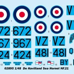 02895 | Trumpeter 1/48 De Havilland Sea Hornet NF.21 Fighter Scaled Plastic Model Kit -Mini Crafters Store TRU 02895 53 1200x800 1