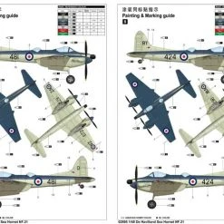 02895 | Trumpeter 1/48 De Havilland Sea Hornet NF.21 Fighter Scaled Plastic Model Kit -Mini Crafters Store TRU 02895 54 1200x800 1