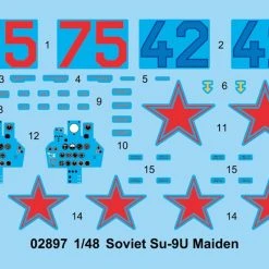 02897 | Trumpeter 1/48 Soviet Su-9U Maiden Jet Scaled Plastic Model Kit -Mini Crafters Store TRU 02897 60 1200x800 1