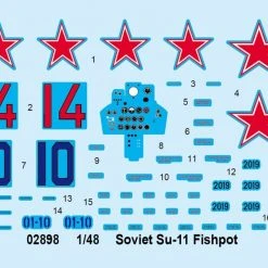 02898 | Trumpeter 1/48 Soviet Su-11 Fishpot Jet Scaled Plastic Model Kit -Mini Crafters Store TRU 02898 57 1200x800 1