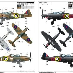 02899 | Trumpeter 1/48 British Boulton Paul Defiant F1 Fighter Scaled Plastic Model Kit -Mini Crafters Store TRU 02899 52 1200x800 1
