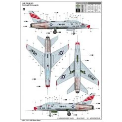 03221 | Trumpeter 1/32 USAF F-100C Super Sabre Fighter Jet Scaled Plastic Model Kit -Mini Crafters Store TRU 03221 05 1200x800 1