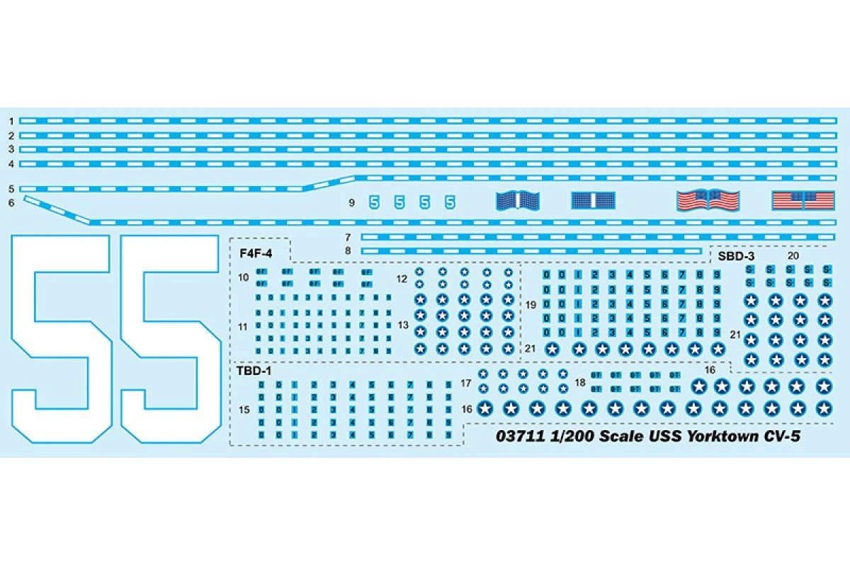 03711 | Trumpeter 1/200 USS York CV-5 Aircraft Carrier Plastic Model Kit 5 03711 | Trumpeter 1/200 USS York CV-5 Aircraft Carrier Plastic Model Kit - Image 3