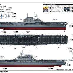 03712 | Trumpeter 1/200 USS Enterprise CV-6 Scaled Plastic Model Kit -Mini Crafters Store TRU 03712 03 1200x800 1
