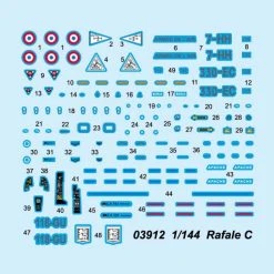03912 | Trumpeter 1/144 Rafale C Fighter Jet Scaled Plastic Model Kit -Mini Crafters Store TRU 03912 53 1200x800 1