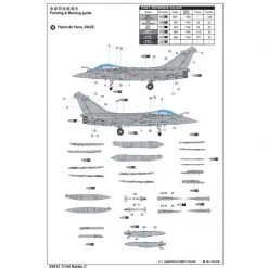 03912 | Trumpeter 1/144 Rafale C Fighter Jet Scaled Plastic Model Kit -Mini Crafters Store TRU 03912 54 1200x800 1