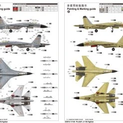 03915 | Trumpeter 1/144 PLAAF J-11B Fighter Jet Scaled Plastic Model Kit -Mini Crafters Store TRU 03915 53 1200x800 1