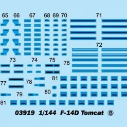 03919 | Trumpeter 1/144 F-14D Tomcat Fighter Jet Scaled Plastic Model Kit -Mini Crafters Store TRU 03919 58 1200x800 1