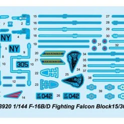 03920 | Trumpeter 1/144 F-16B/D Falcon Block 15/30 Fighter Jet Scaled Plastic Model Kit -Mini Crafters Store TRU 03920 57 1200x800 1