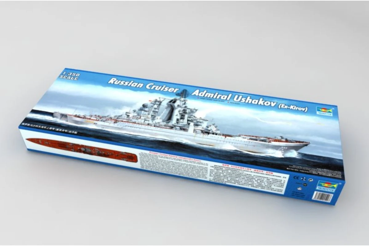 04520 | Trumpeter 1/350 Russian Admiral Ushakov (Ex-Kirov) Battlecruiser Plastic Model Kit 4 04520 | Trumpeter 1/350 Russian Admiral Ushakov (Ex-Kirov) Battlecruiser Plastic Model Kit - Image 2