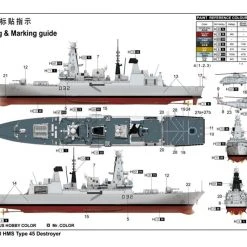 04550 | Trumpeter 1/350 HMS Type 45 Destroyer Plastic Model Kit -Mini Crafters Store TRU 04550 07 1200x800 1