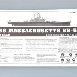 05306 | Trumpeter 1/350 USS Massachusetts BB-59 Battleship Plastic Model Kit -Mini Crafters Store TRU 05306 56 1200x800 1