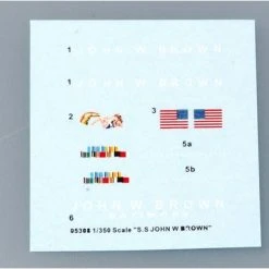 05308 | Trumpeter 1/350 S.S John W Brown Merchant Ship Plastic Model Kit -Mini Crafters Store TRU 05308 57 1200x800 1
