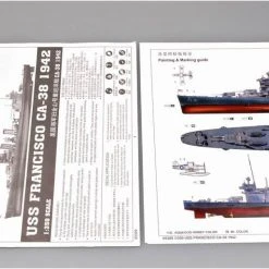 05309 | Trumpeter 1/350 USS San Francisco CA-38 1942 Heavy Cruiser Plastic Model Kit -Mini Crafters Store TRU 05309 53 1200x800 1