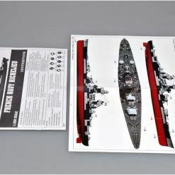 05311 | Trumpeter 1/350 French Richelieu 1943 Battleship Plastic Model Kit -Mini Crafters Store TRU 05311 53 1200x800 1
