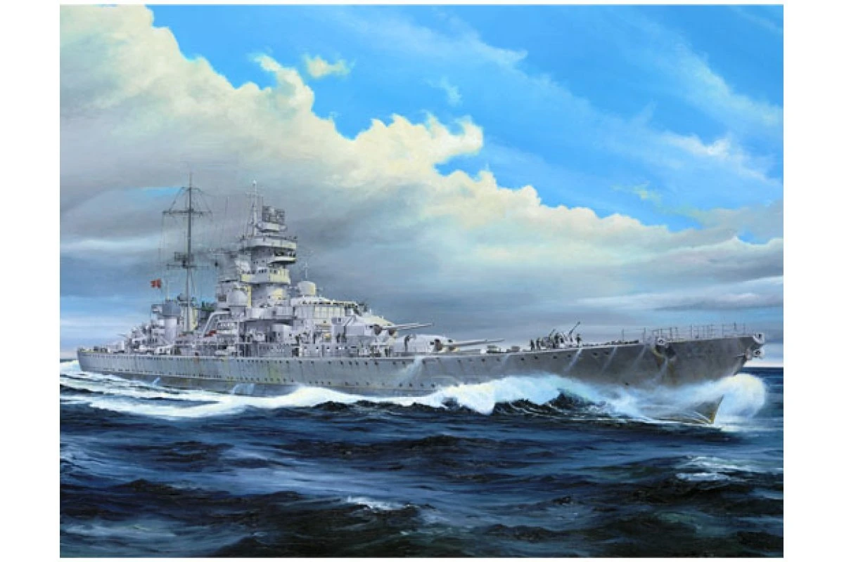 05313 | Trumpeter 1/350 German Prinz Eugen 1945 Heavy Cruiser Scaled Plastic Model Kit 4 05313 | Trumpeter 1/350 German Prinz Eugen 1945 Heavy Cruiser Scaled Plastic Model Kit - Image 2