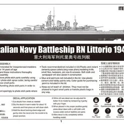 05319 | Trumpeter 1/350 Italian RN Littorio 1941 Battleship Scaled Plastic Model Kit -Mini Crafters Store TRU 05319 05 1200x800 1