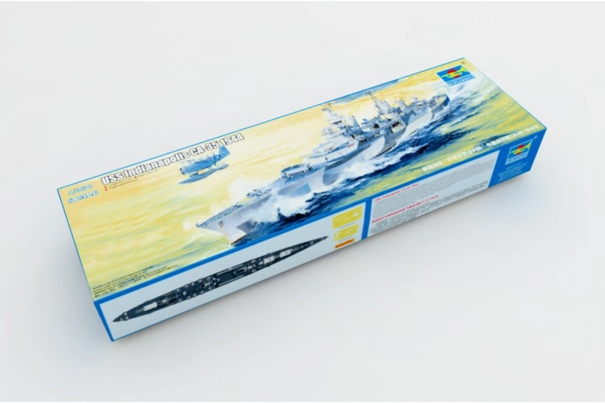 05327 | Trumpeter 1/350 USS Induanapolis CA-35 1944 Heavy Cruiser Plastic Model Kit 4 05327 | Trumpeter 1/350 USS Induanapolis CA-35 1944 Heavy Cruiser Plastic Model Kit - Image 2