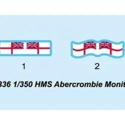 05336 | Trumpeter 1/350 HMS Abercrombie Monitor Battleship Plastic Model Kit -Mini Crafters Store TRU 05336 53 1200x800 1