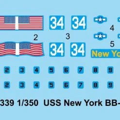 05339 | Trumpeter 1/350 USS New York BB-34 Battleship Plastic Model Kit -Mini Crafters Store TRU 05339 61 1200x800 1