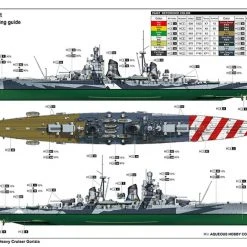 05349 | Trumpeter 1/350 Italian Heavy Cruiser Gorizia Scaled Plastic Model Kit -Mini Crafters Store TRU 05349 09 1200x800 1