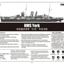 05351 | Trumpeter 1/350 HMS York Heavy Cruiser Plastic Model Kit -Mini Crafters Store TRU 05351 05 1200x800 1