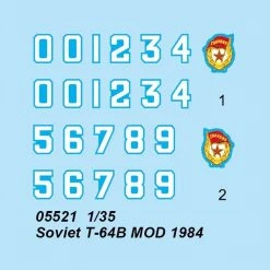 05521 | Trumpeter 1/35 Soviet 1984 T-64B Tank Scaled Plastic Model Kit -Mini Crafters Store TRU 05521 61 1200x800 1